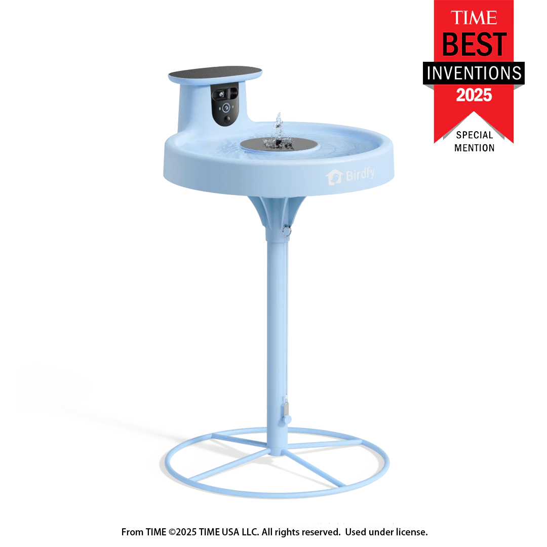 Birdfy Bath Pro with Stand - Solar-Powered Smart Birdbath with Fountain