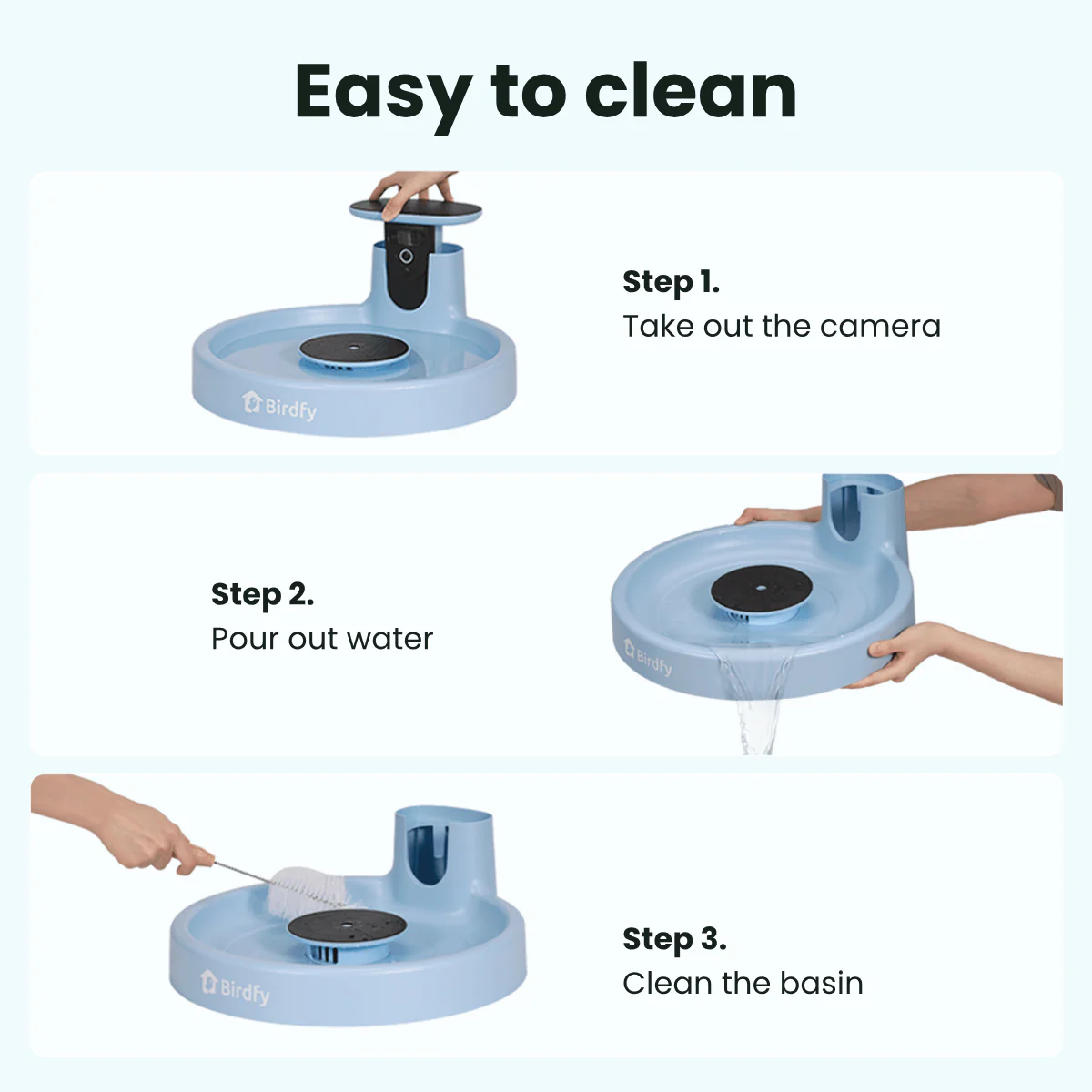 Birdfy Bath Pro - Solar-Powered Smart Birdbath with Fountain - Image 12
