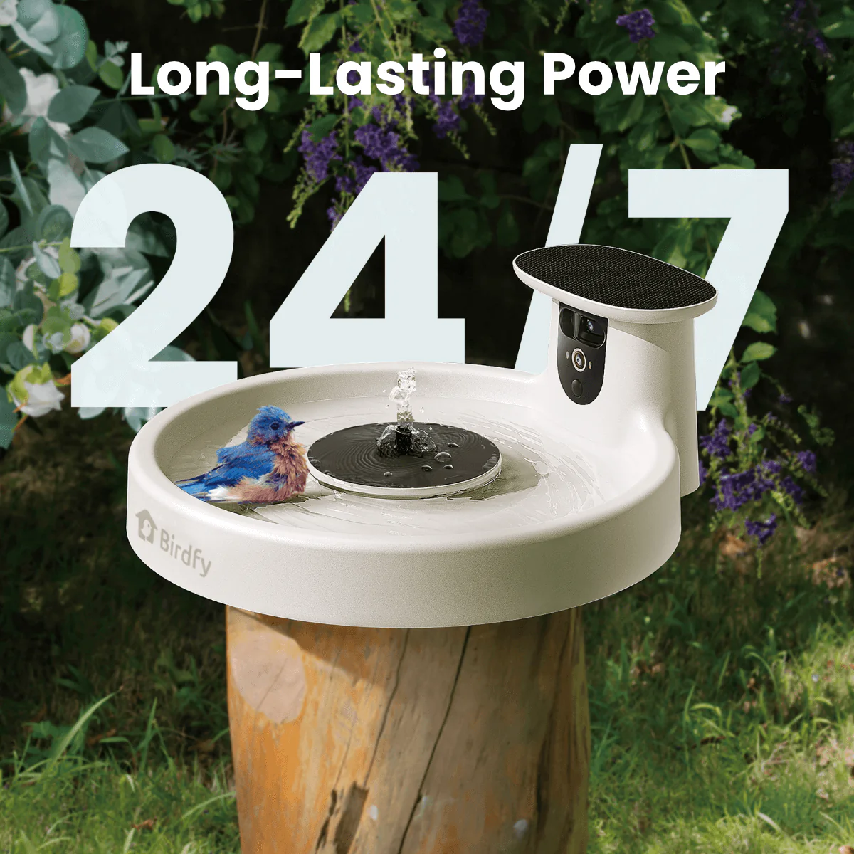 Birdfy Bath Pro - Solar-Powered Smart Birdbath with Fountain - Image 8