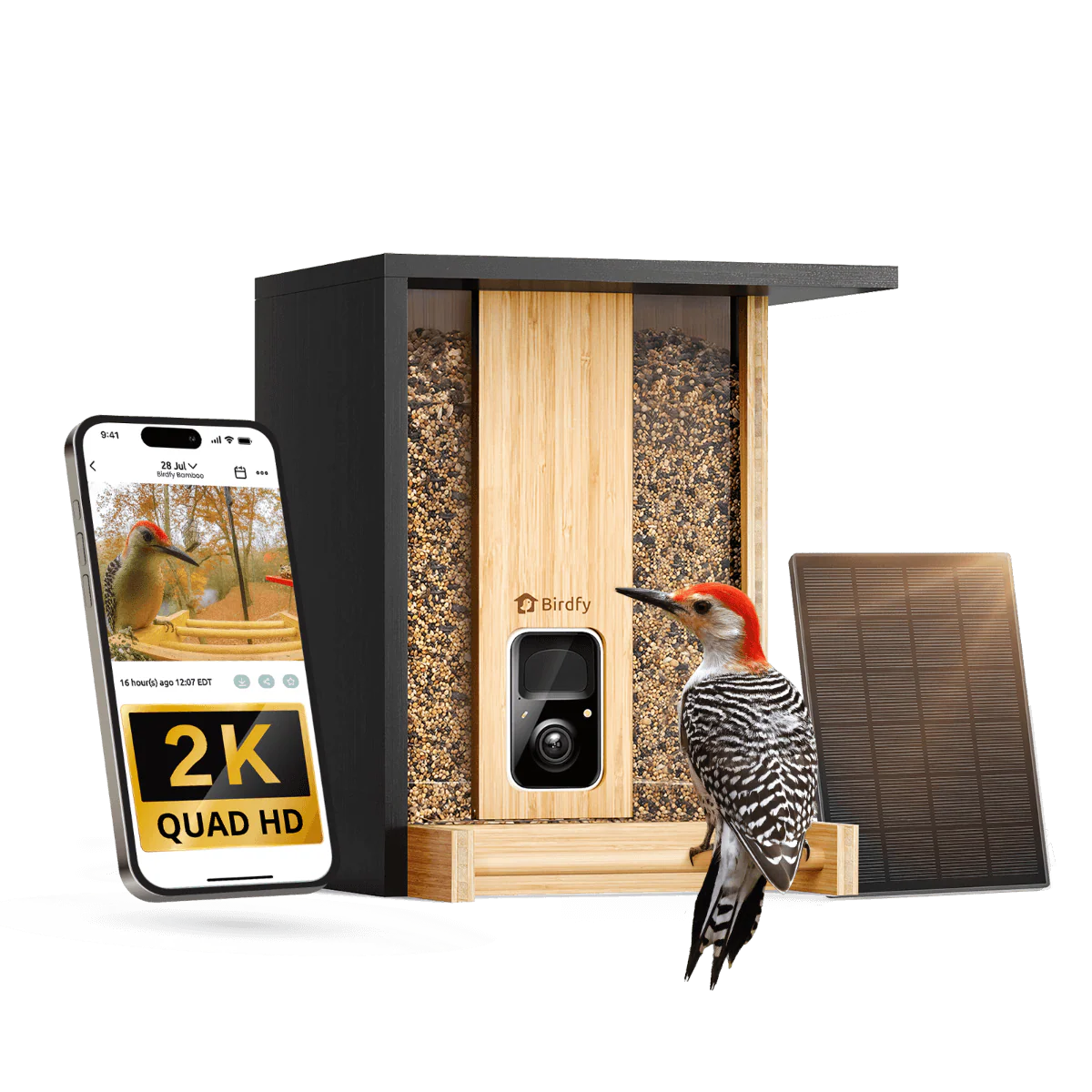 Birdfy Feeder Bamboo - Smart Bird Feeder with Eco-friendly Material - Image 13