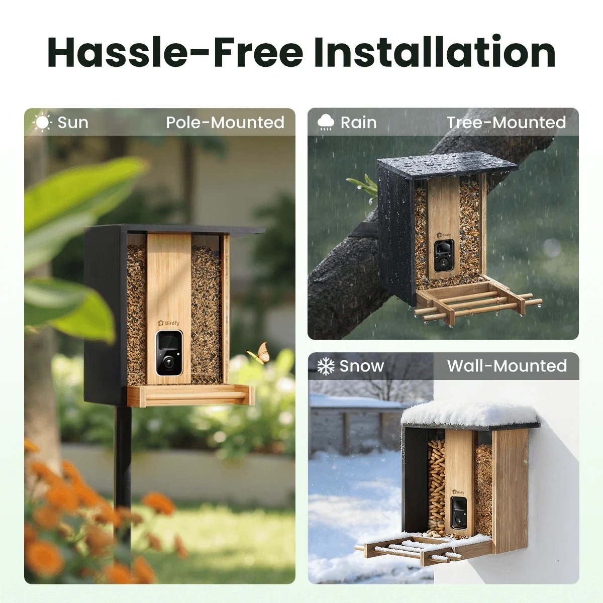 Birdfy Feeder Bamboo - Smart Bird Feeder with Eco-friendly Material - Image 4