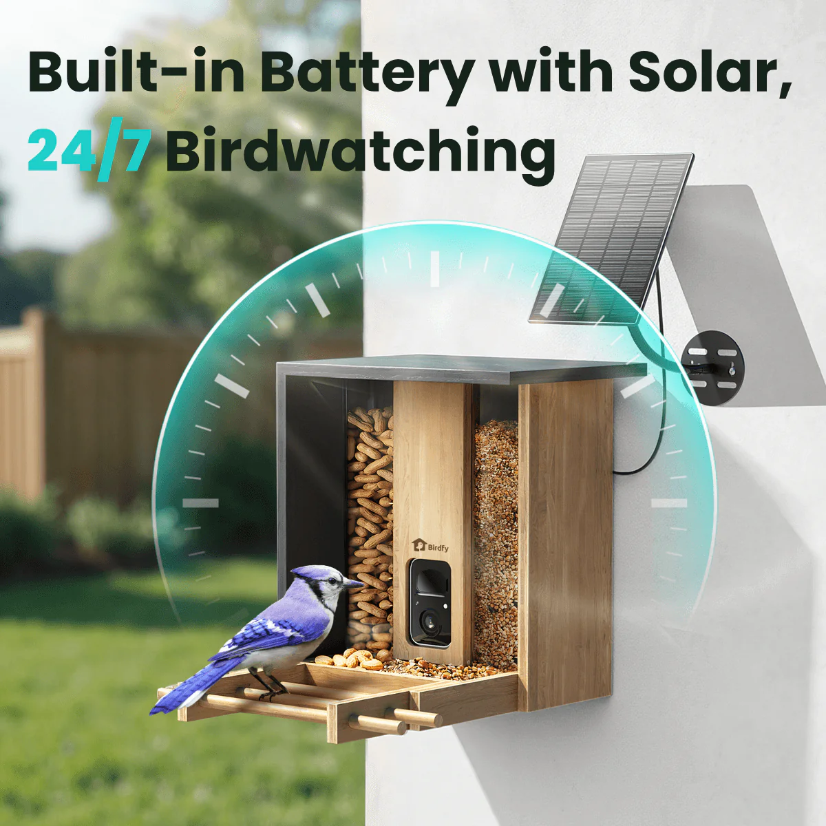 Birdfy Feeder Bamboo - Smart Bird Feeder with Eco-friendly Material - Image 6
