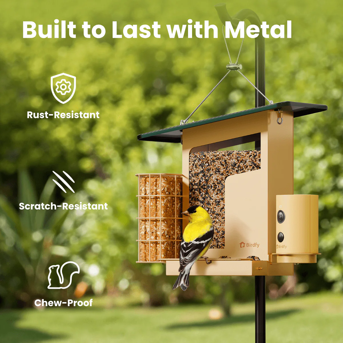Birdfy Feeder Metal S - Smart Metal Feeder with Camera - Image 2