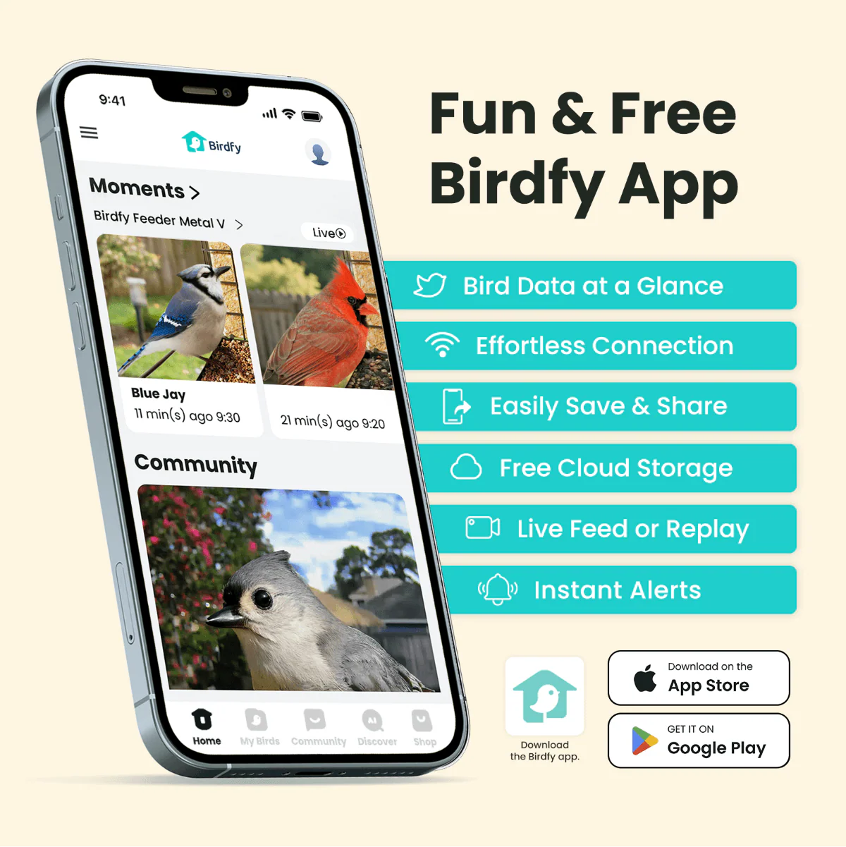 Birdfy Feeder Metal V - Smart Metal Feeder with Camera - Image 12