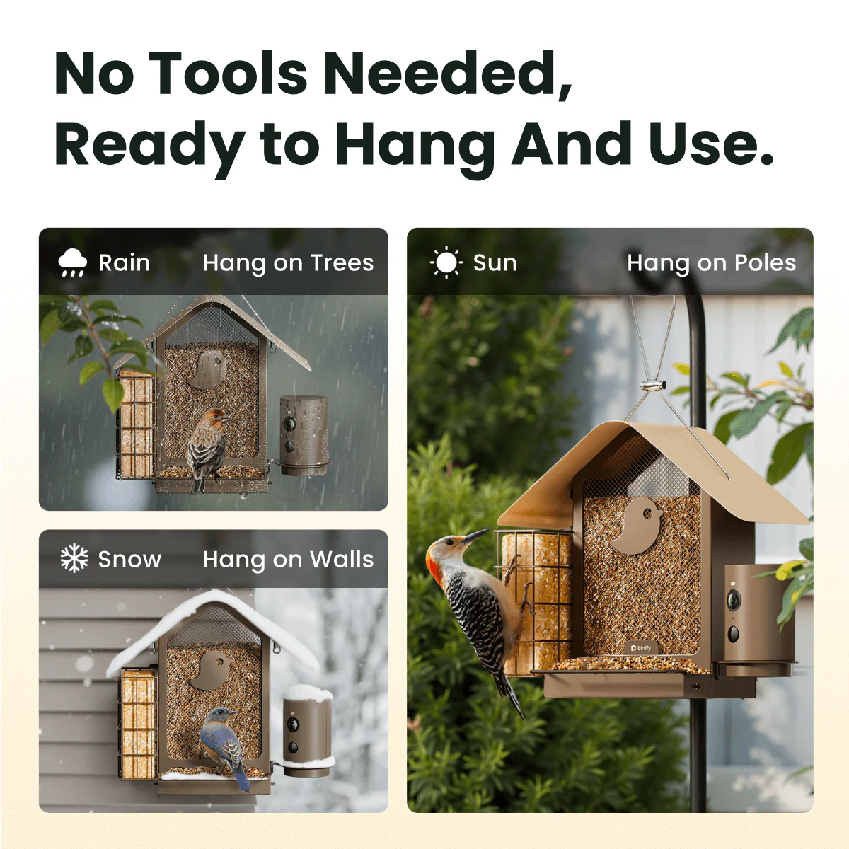 Birdfy Feeder Metal V - Smart Metal Feeder with Camera - Image 5